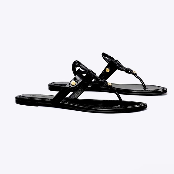 Tory Burch Shoes - TORY BURCH MILLER PATENT SANDALS SZ 8